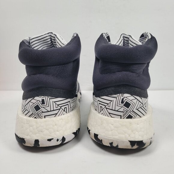 Adidas Marquee Boost Men's Black White Basketball Shoes EF1230 US Size 11.5 - Picture 4 of 10